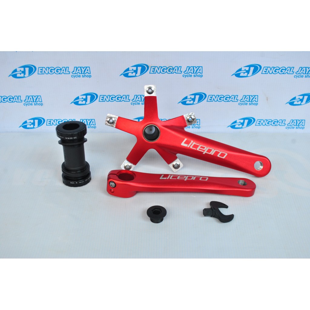Crank Arm Litepro Hollowtech 2 HT2 170 BCD 130mm - Crank Arm Litepro Original BCD 130mm Arm 170 mm