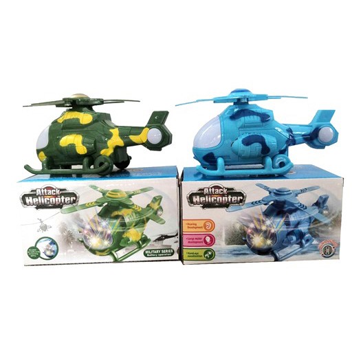 Mainan Anak Helikopter Mini Bump and Go Lampu-4
