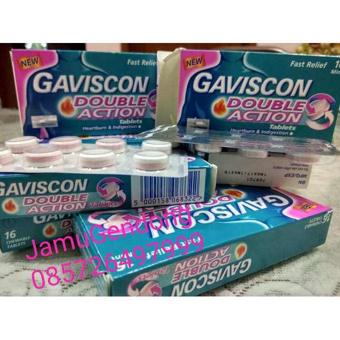 Gaviscon Double Action | Ready Stock | Tablet 16's
