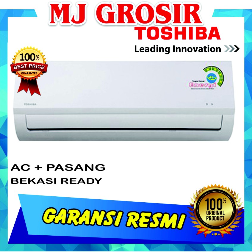 AC TOSHIBA RAS 05 BKS-ID 0.5PK 1/2PK + PASANG R410 CHINA STANDART LOW