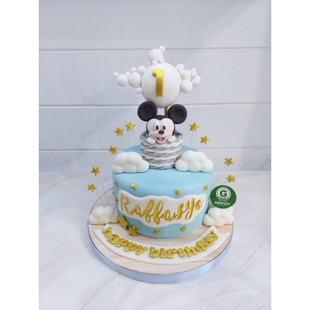 

MICKEY MOUSE BIRTHDAY CAKE UK 15CM