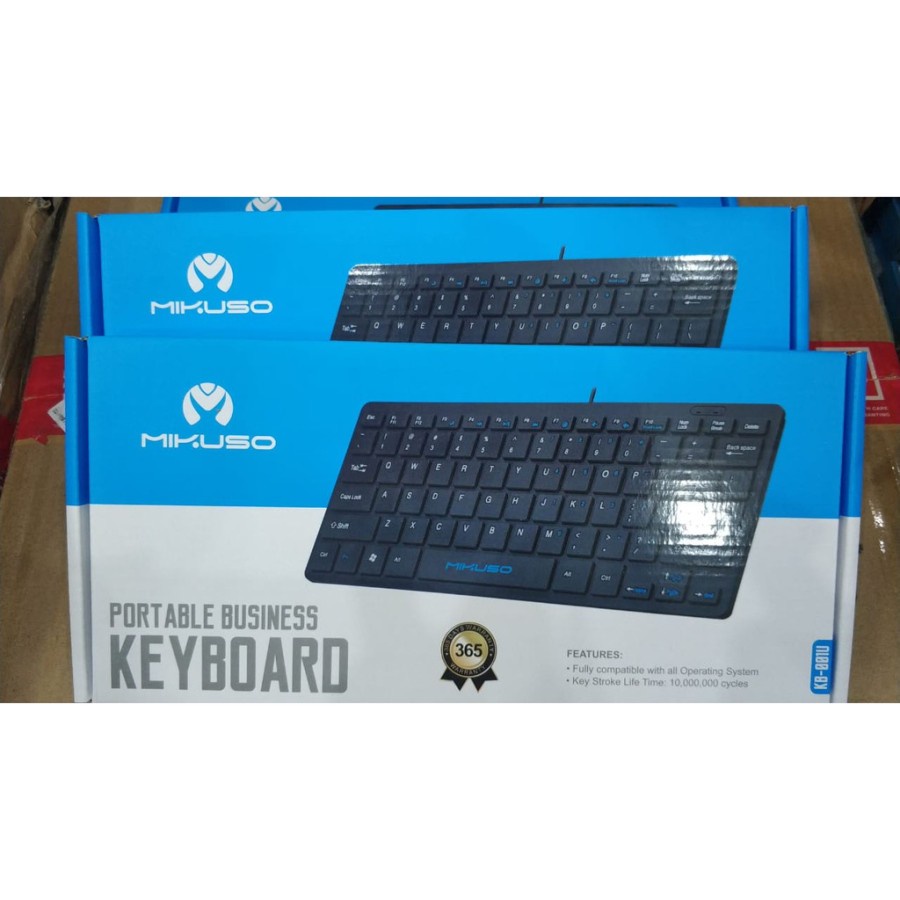 Keyboard PC Mikuso KB-001U Keyboard USB Portable Keyboard Komputer