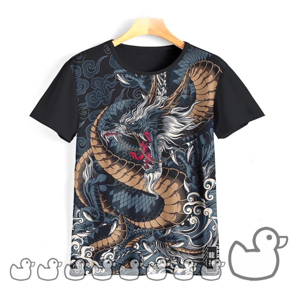 Kaos Anak 3D naga jepang Baju Anak 3D naga jepang Usia 1-12 Tahun murah