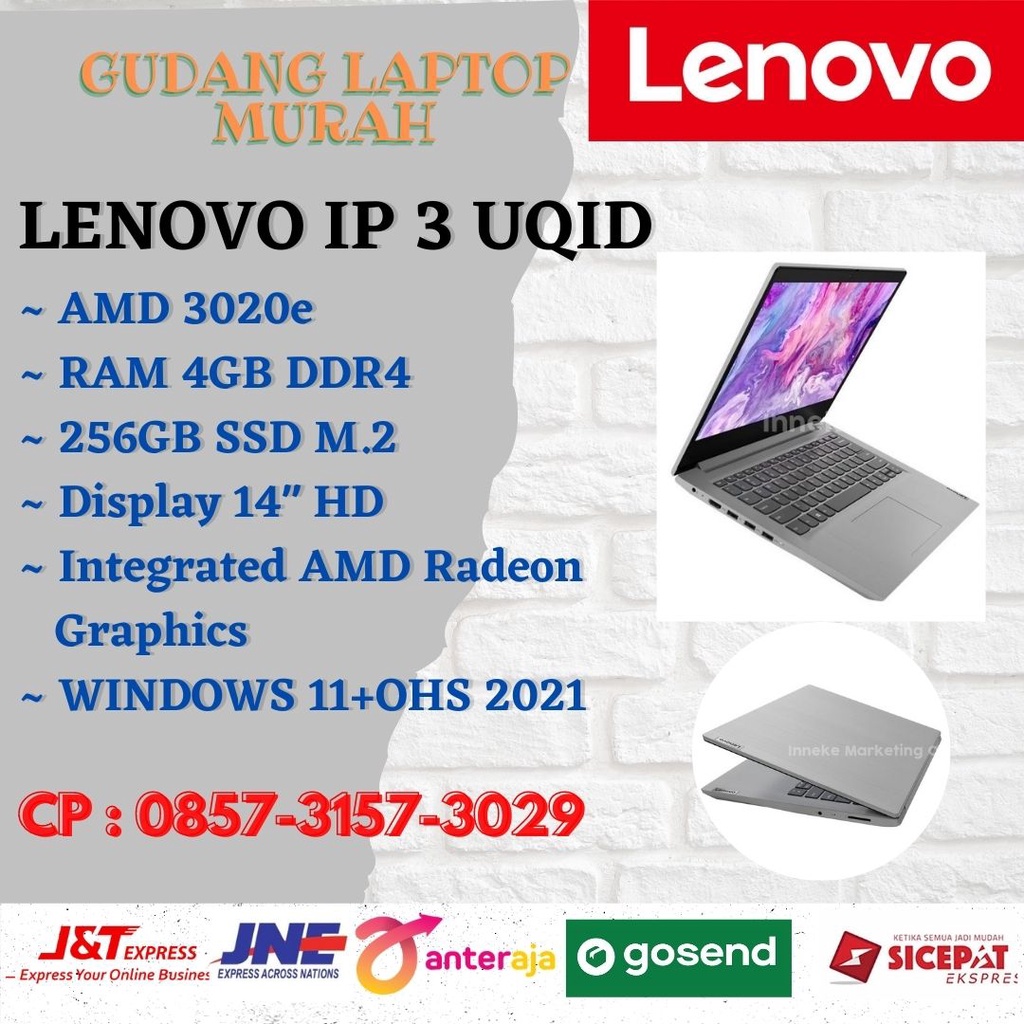 Lenovo Ideapad SLIM 3 14ADA05-UQID AMD 3020e 4GB 256GB SSD 14" WIN 11