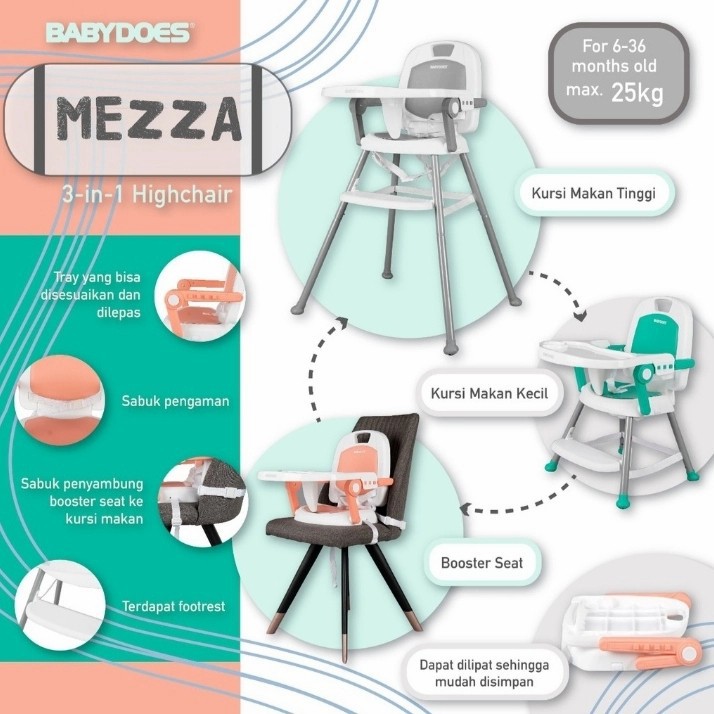 High Chair Mezza Ch KT 614-SN / Kursi Makan