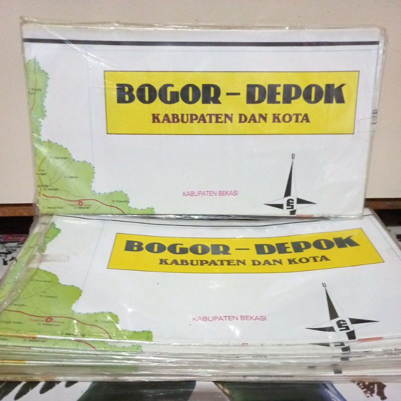 Jual Peta Lipat Peta Bogor Depok Kabupaten Dan Kota Shopee