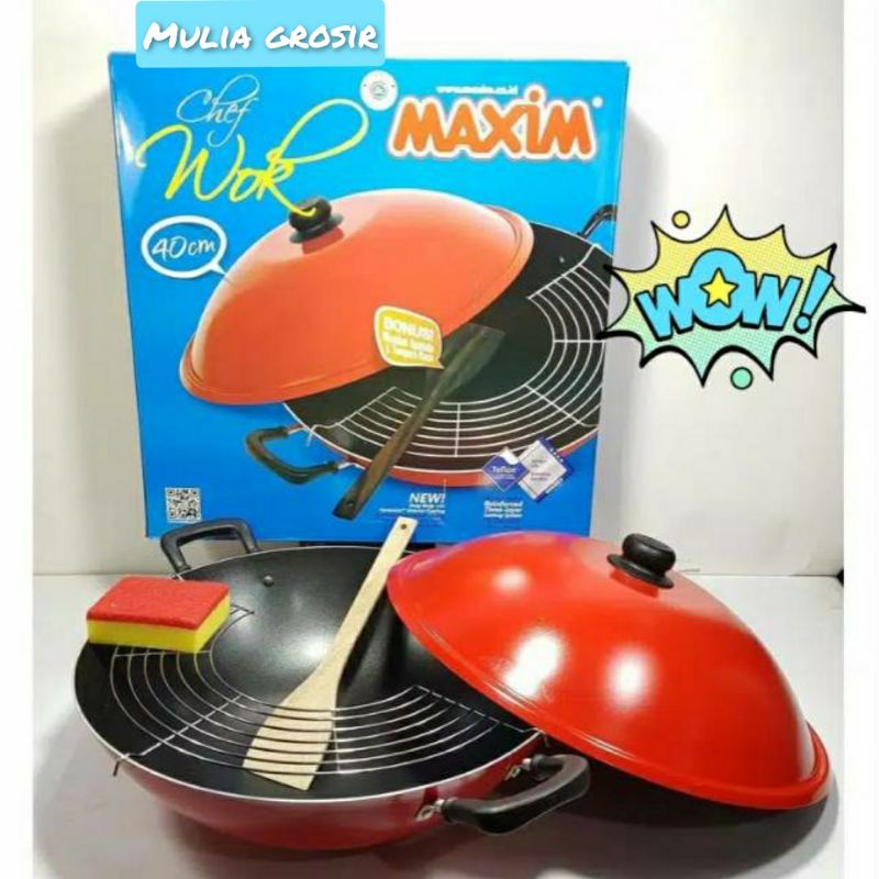 Panci Set Maxim 40cm / Maxim Chef Wok 4ocm