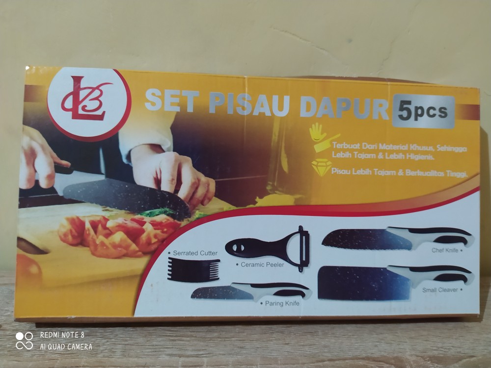 Pisau Set Dapur 5pcs Batu Maifan