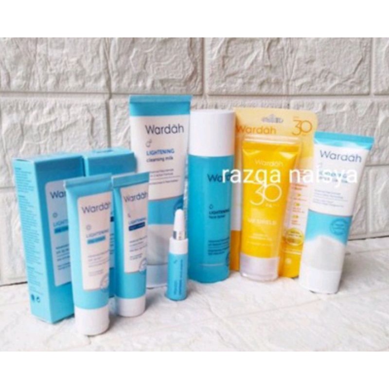 Paket Pencerah untuk kulit wajah kusam / COD Skincare untuk kulit sensitif / Paket Kosmetik Wardah L