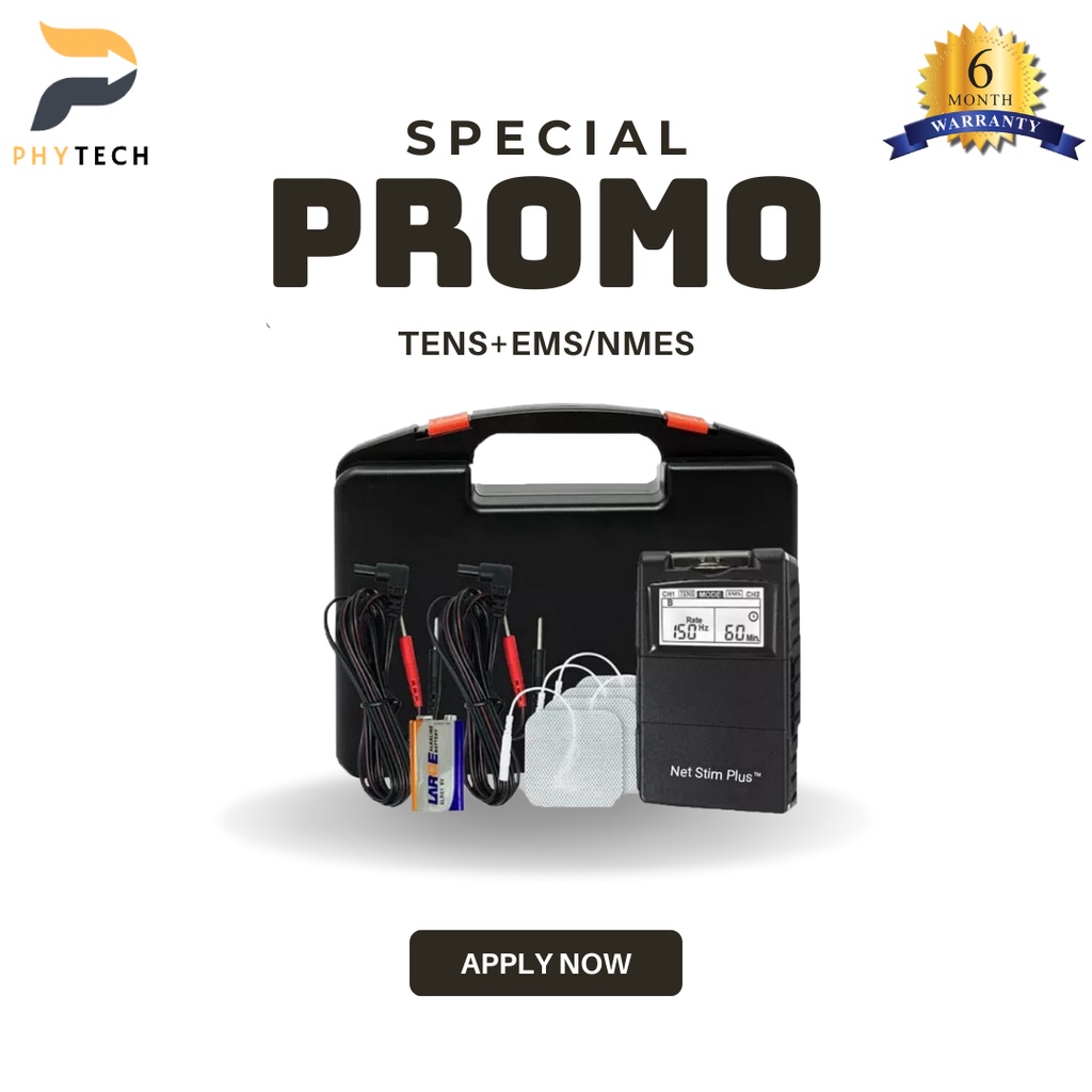 TENS + EMS/NMES ( NET STIM PLUS) 2 CHANNEL ALAT FISIOTERAPI PORTABLE