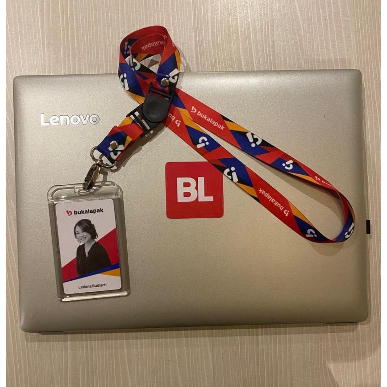 Tali id card BL Buka La Pak Lanyard eksklusif printing