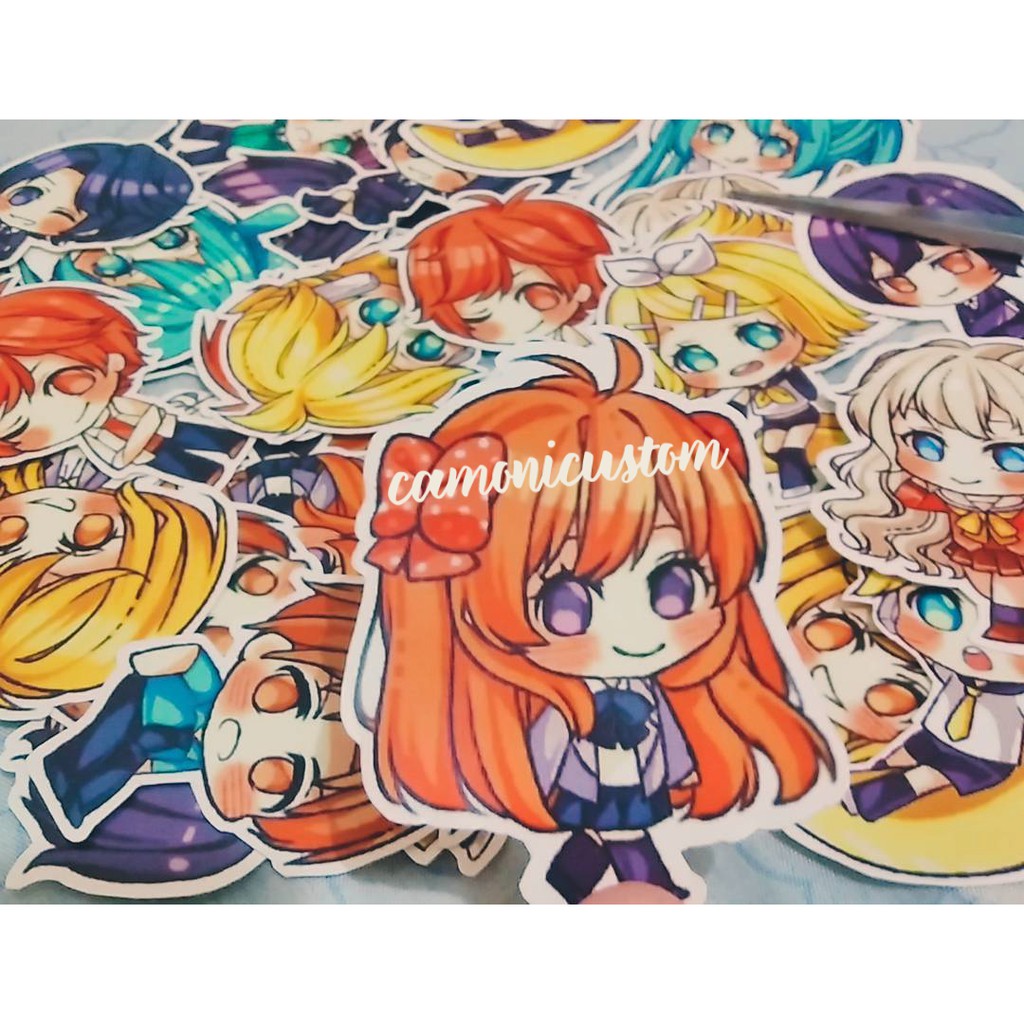 Sticker Custom Satuan Paket A3 A4 A5 A6 anime  kpop 