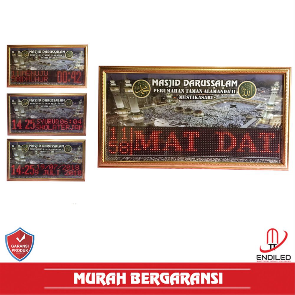 jam Jadwal Sholat Running Text Lengkap