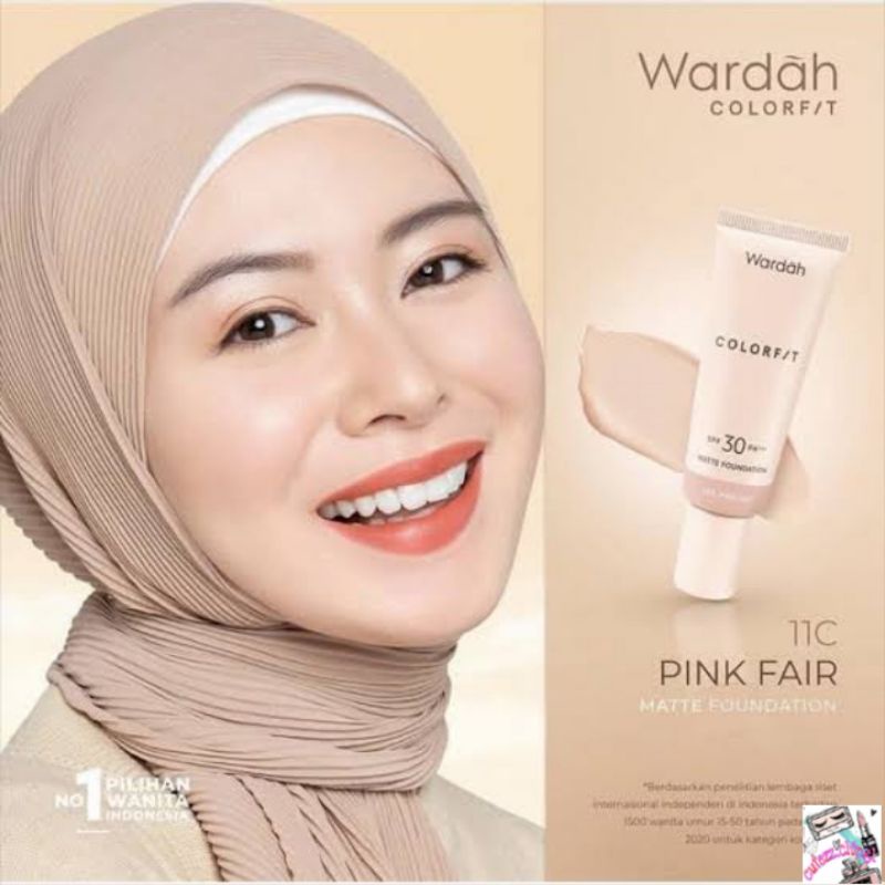 ☃️Cutezz_Ching1☃️Wardah Colorfit Matte Foundation SPF 30 PA+++ 25ml