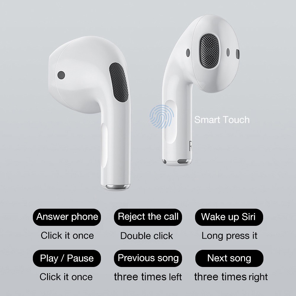 Headset Bluetooth 2023 TWS  True Wireless Stereo Earphone for IOS &amp; Android [Pop Up + Highest Version]