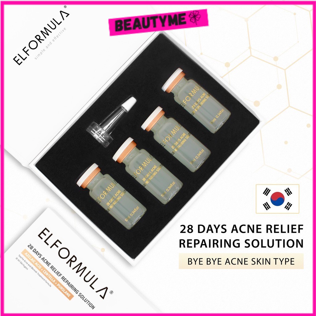ELFORMULA 28 Days Acne Relief Repairing Solution Untuk Kulit Kering Sensitif Kusam Kombinasi Beremin