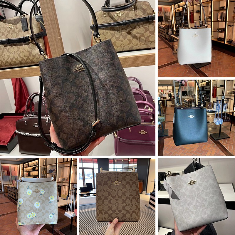 Coach Charlie Bucket 21 Coach Town Bucket Bag In Signature Canvas