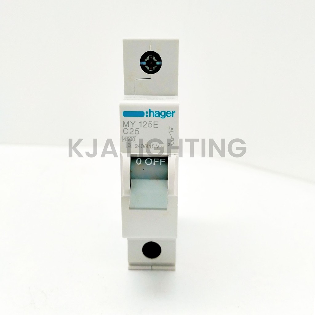 MCB HAGER 25A 25 AMPERE 1 PHASE 1PHASE 1POLE 1 POLE