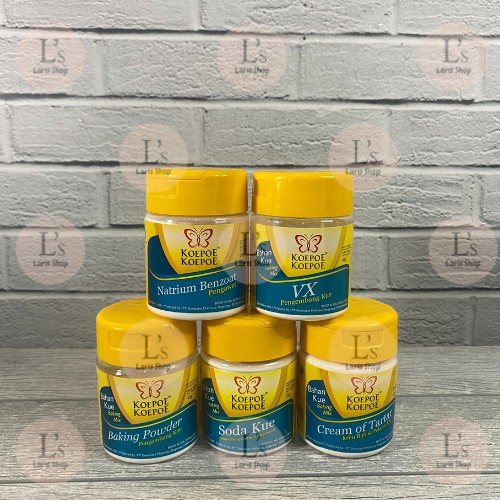 

Koepoe Natrium Benzoat/VX/Baking Powder/Soda Kue/Cream Of Tartar Botol