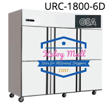 Stainless GEA Upright Chiller 6 Pintu URC-1800
