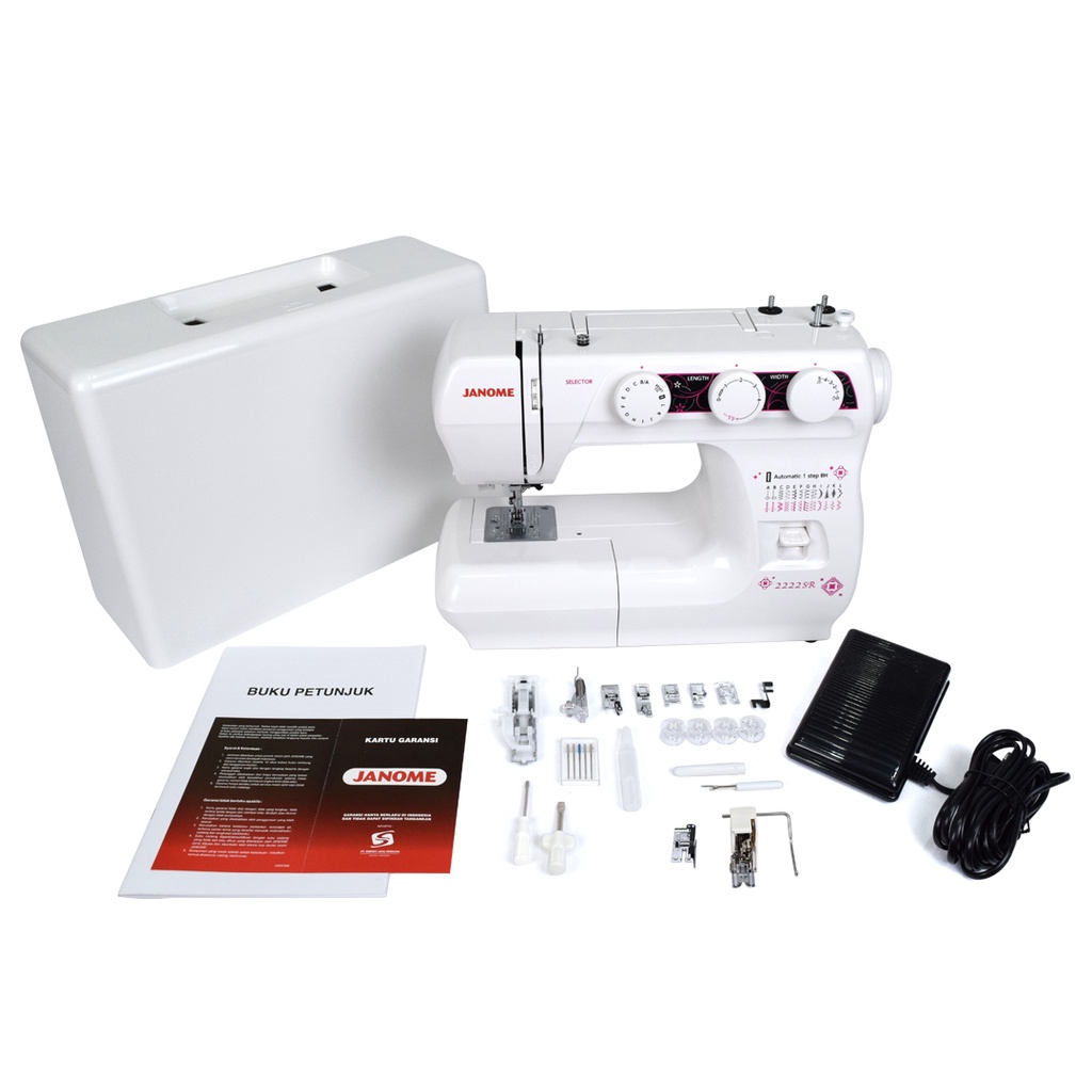 [PROMO] JANOME 2222 Mesin Jahit Portable Multifungsi