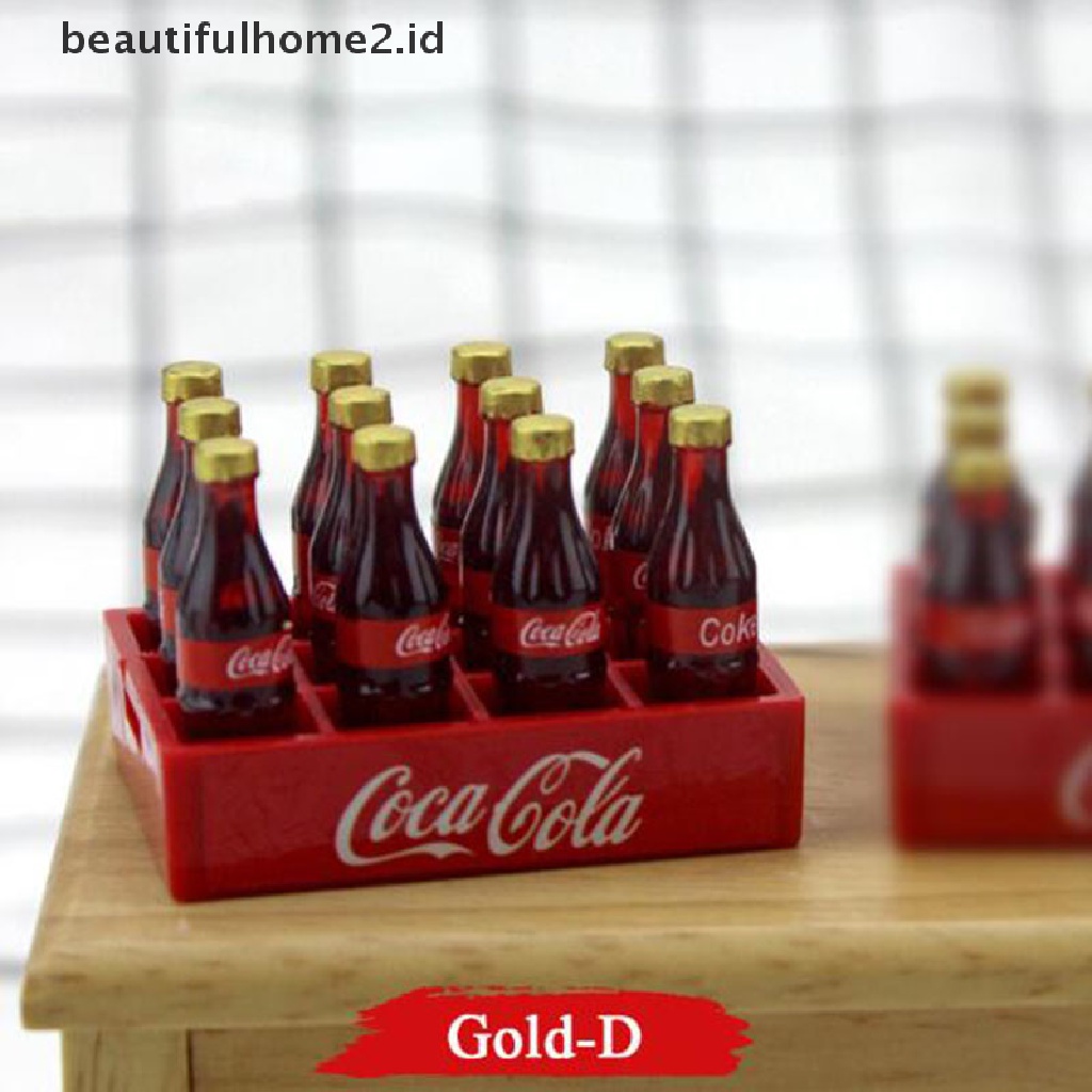 (Beautifulhome2.Id) Miniatur Botol Coca Cola Skala 1: 12 Untuk Aksesoris Dapur Rumah Boneka