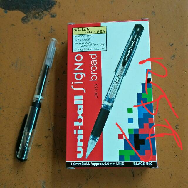 

Uni bal signo broad 1.0mm /mitsubishi pena
