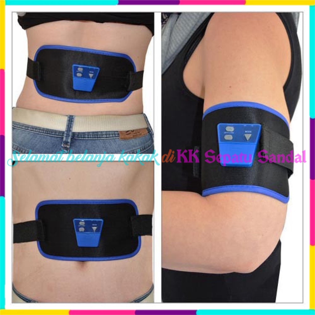 ◔‿◔ ABGymnic Sabuk Getar Pelangsing Tubuh / Sabuk Diet Pembakar Lemak / Alat Getar Bantu Olahraga