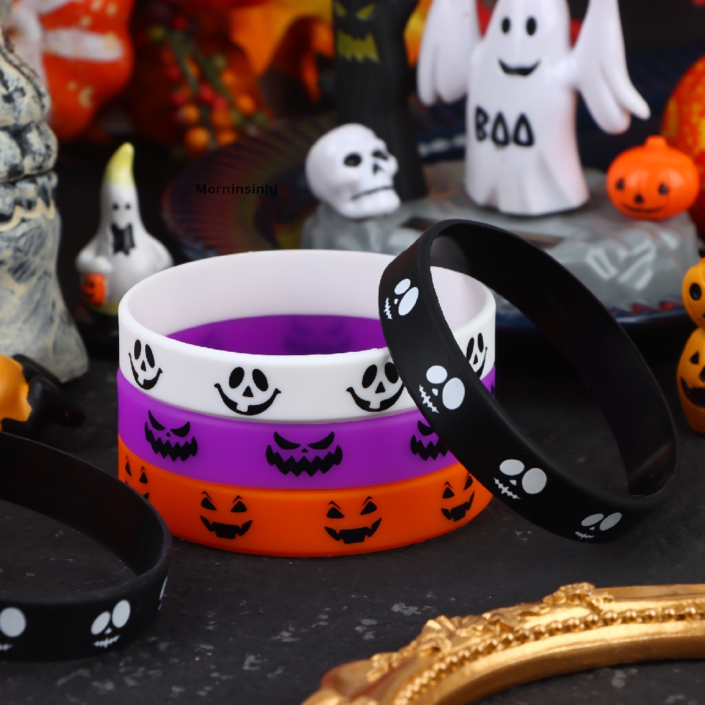 24 Pcs Gelang Karet Desain Kerangka Untuk Halloween