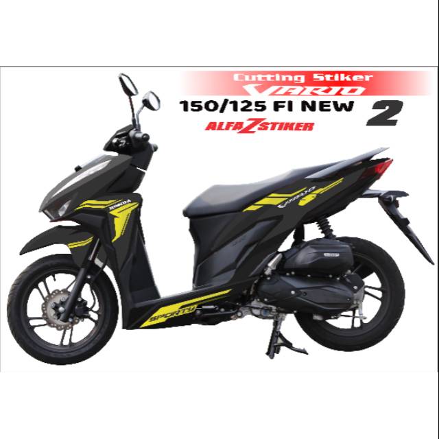 Cutting stiker vario fi new 150 125