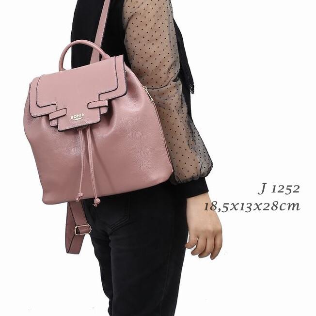 RANSEL WANITA BACKPACK HIGH QUALITY LEATHER 1252#B549