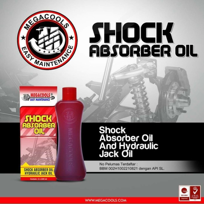 Megacools Shock Absorber Oil 200 ml Oli Shock Breaker Motor Mobil