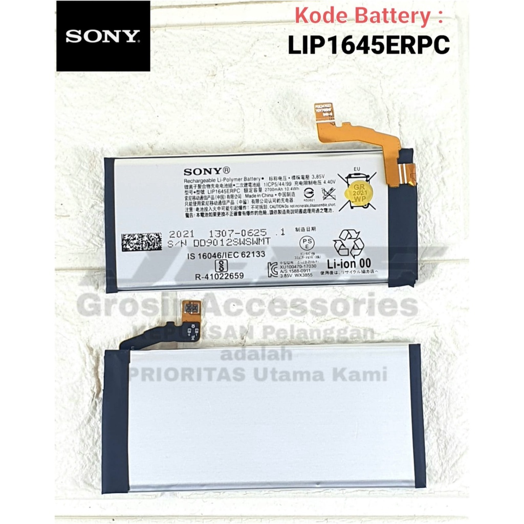 Baterai SONY Xperia XZ1 - G8341 - G8342 - G8343 - XZ1 Dual - Docomo SOV36 - SO-01K - F8341 - F8342 Kode Battery LIP1645ERPC / LIS1645ERPC