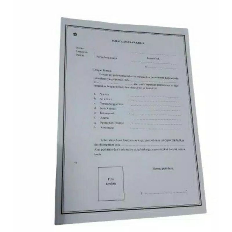 Daftar Riwayat Hidup Dan Surat Lamaran Kerja