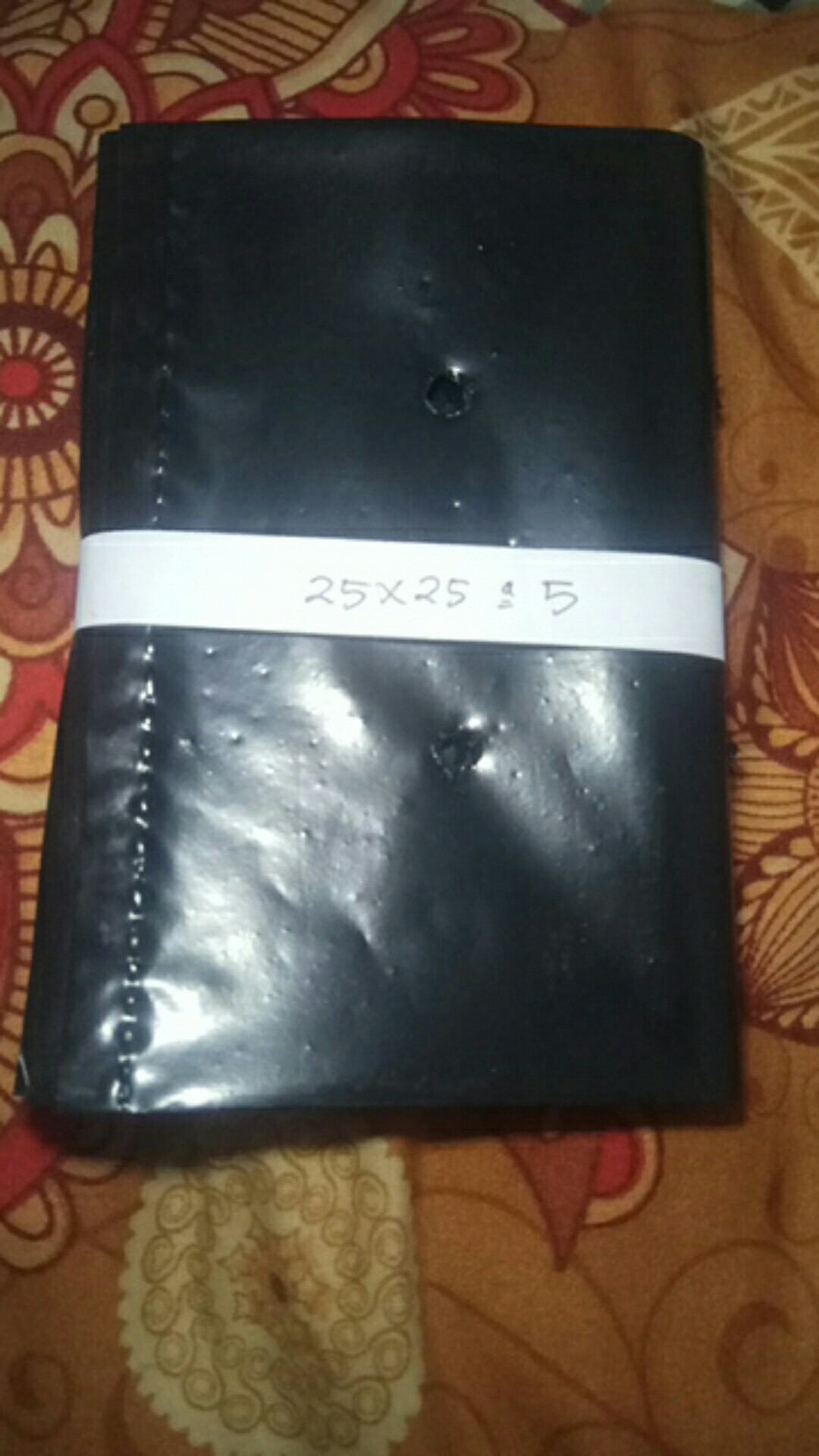 Polybag/ Polibek Tanaman Ukuran 25x25 (uk Lipat 25 Cmx 12,5 Cm) Per Lembar [min. Order 5 Lembar]