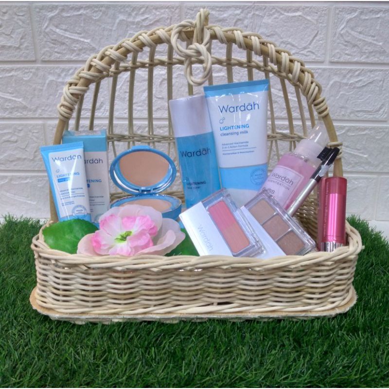 PAKET WARDAH SESERAHAN/MAKE UP WARDAH SANGKAR 9ITEM/ WARDAH PAKET SESERAHAN LENGKAP/WARDAH HANTARAN 
