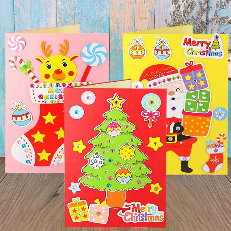 Kartu Ucapan Natal Diy Handmade Untuk Anak Shopee Indonesia