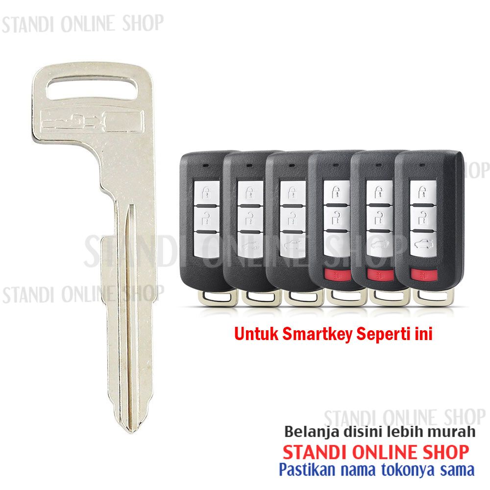 Batang Kunci Emergency Anak Kunci Smartkey Key Blade Mitsubishi Mirage Pajero Outlander Sport Xpander Triton Delica