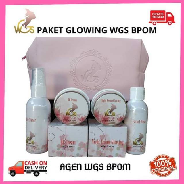 WGS BPOM (isi 4) Whitening glossy skincare