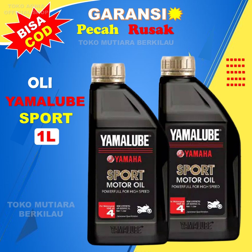 Oli Motor Yamalube Sport 1 Liter 10W-40 Jaso Ma Oil Mesin 4T Murah 4 Tak