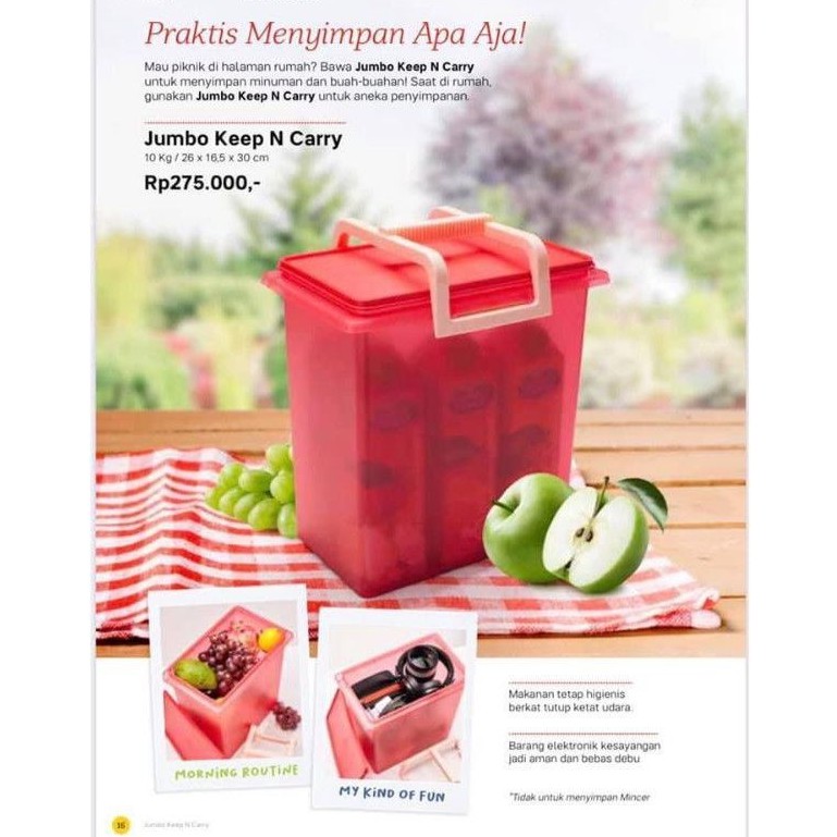10Kg Jumbo Keep N' Carry by Tupperware