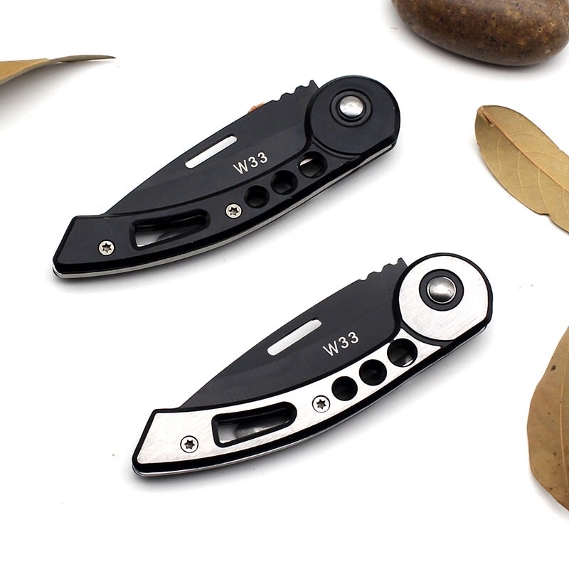 KNIFEZER Pisau Saku Lipat Mini Serbaguna Knife Survival