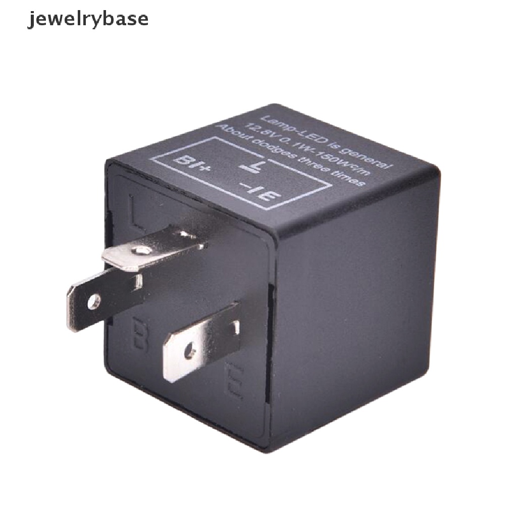 (jewelrybase) Relay Flasher Lampu Sein LED 12V 3-Pin Untuk Mobil CF13