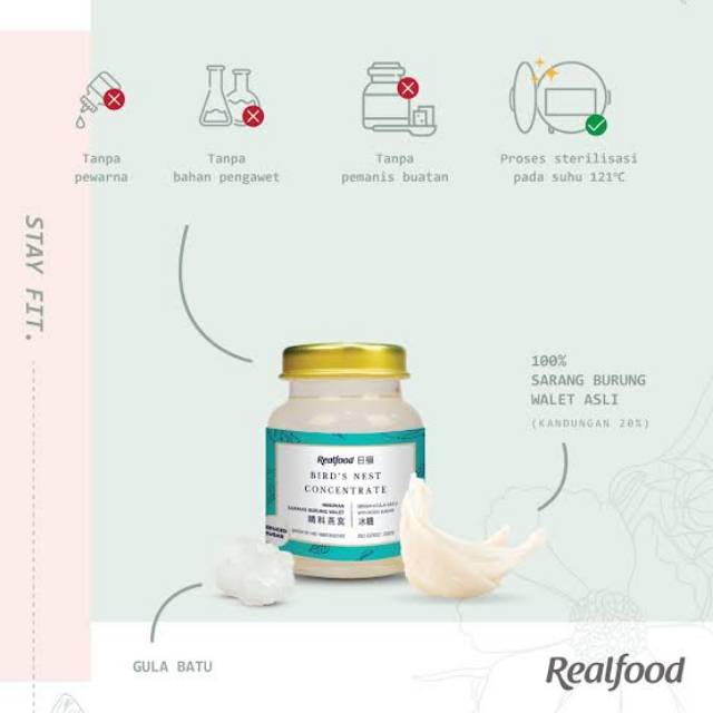 

Realfood Stay Fit (Minuman Sarang Burung Walet)