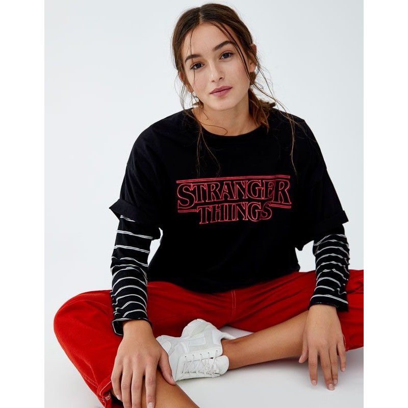 KAOS PENDEK STRANGER THINGS SIZE S - XXXL (UNISEX - BISA CEWE DAN COWO)