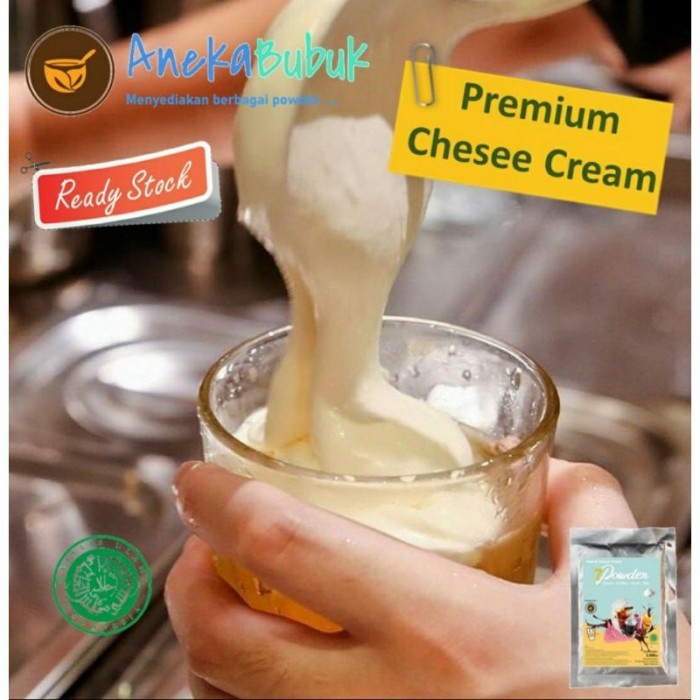 

BUBUK PREMIUM CHEESE CREAM 1KG TOPPING MINUMAN RASA CHEESE TEA