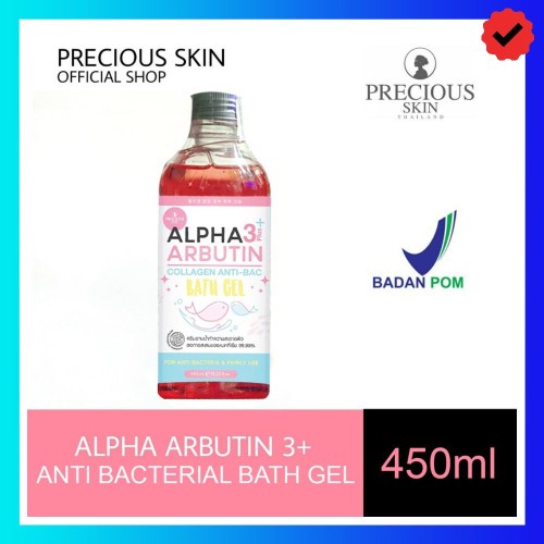 PRECIOUS SKIN ANTI-BAC + ALPHA ARBUTIN - SABUN / BATH GEL plus COLLAGEN ANTI BAC ORIGINAL BPOM