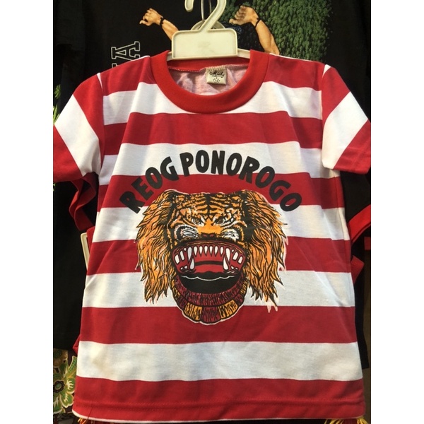 Kaos Anak Reog Ponorogo Usia 0 - 12 Tahun / Kaos Reog Anak Asli Ponorogo