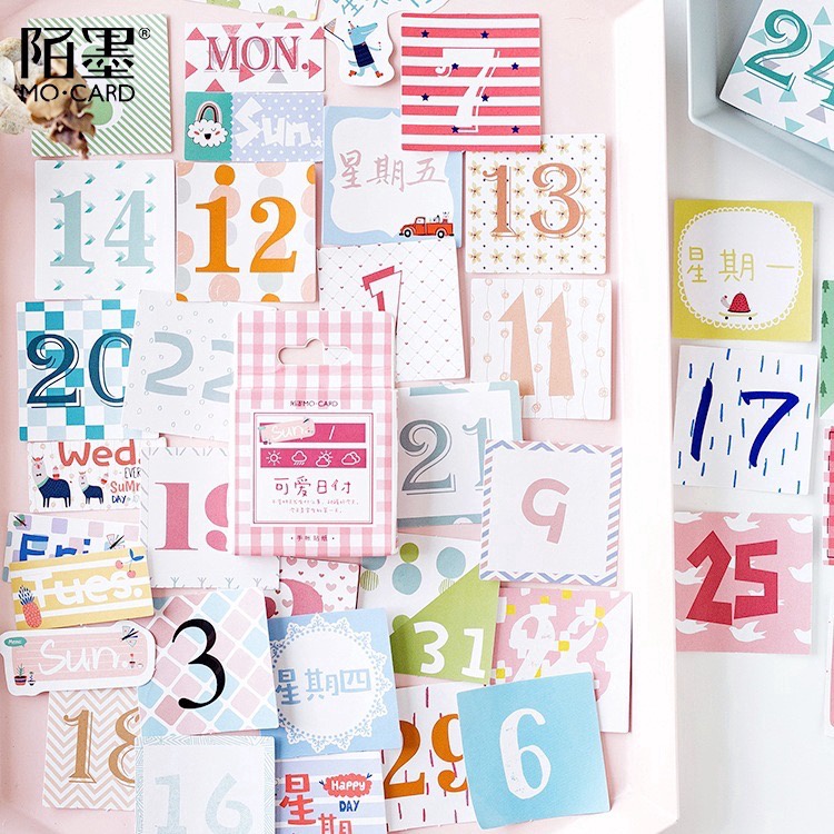 

[SCRIBBLE_ID] 45 Pcs NUMERIC Sticker Angka Stiker Kotak DIY Buku Jurnal Diary Scrapbook Hias A0029