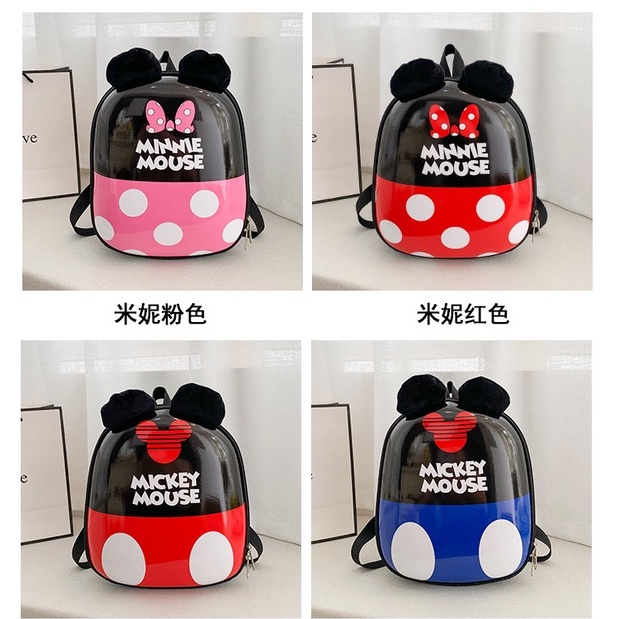 [littlecrab] Tas Anak Cangkang Telur Mickey Minnie Mouse Egg Bag Kids Bag Tas Sekolah Berkualitas